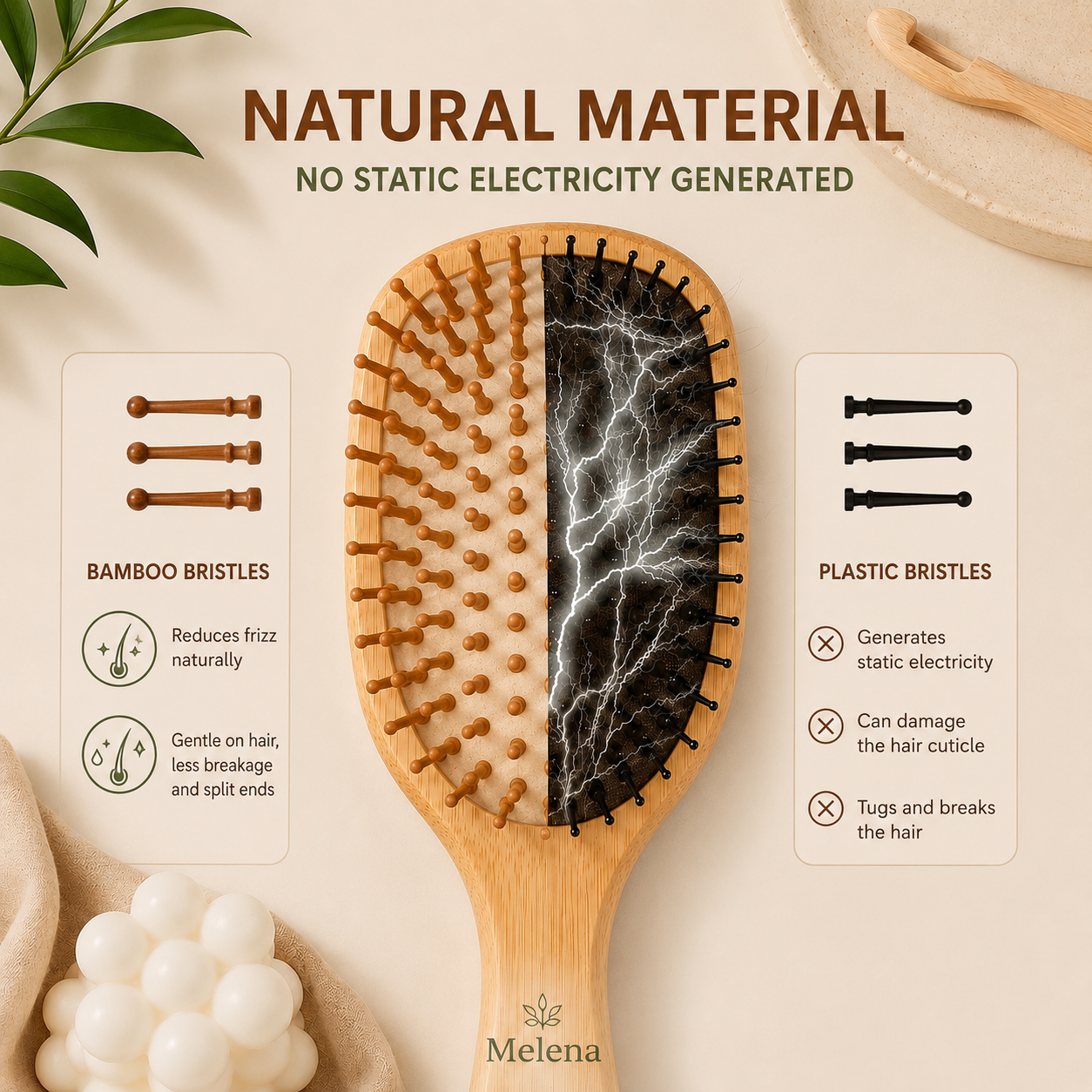 MELENA™ Wooden Scalp Brush