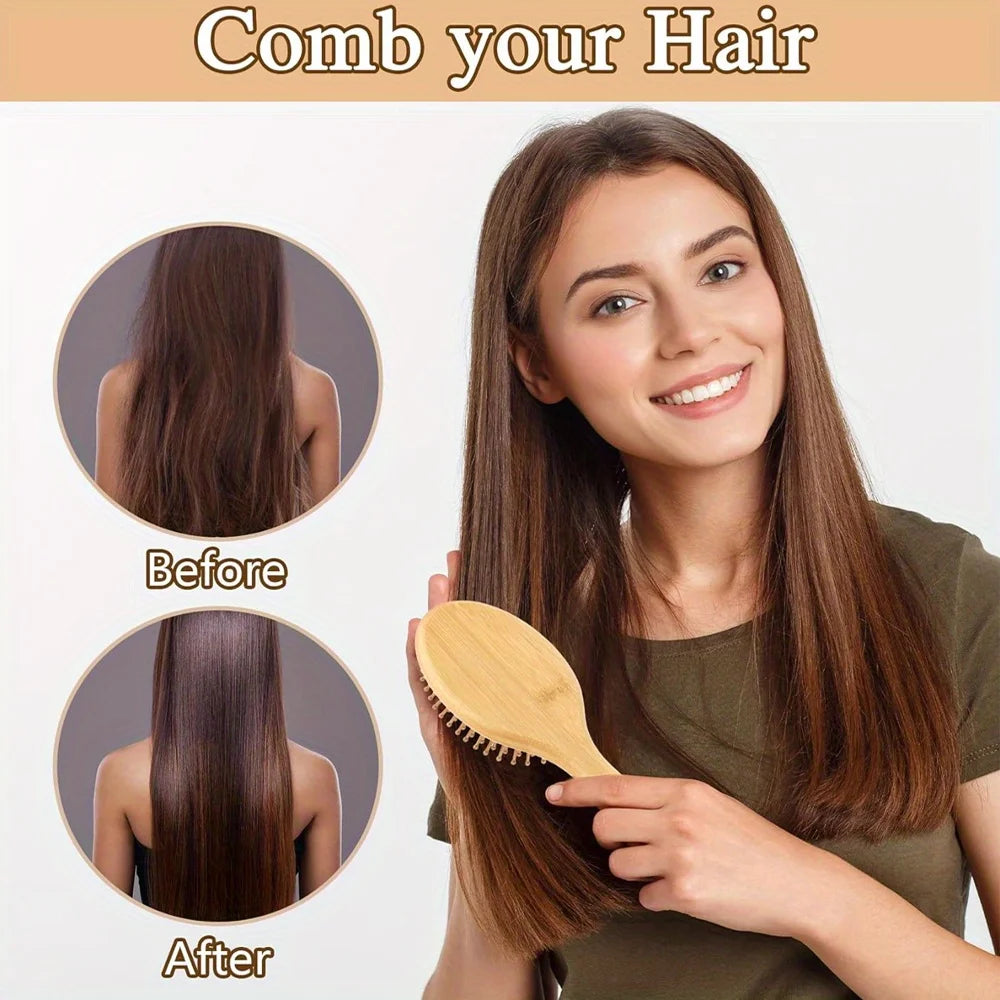 MELENA™ Wooden Scalp Brush